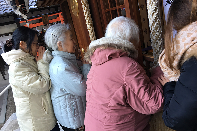 2019年1月　近くの神社に初詣